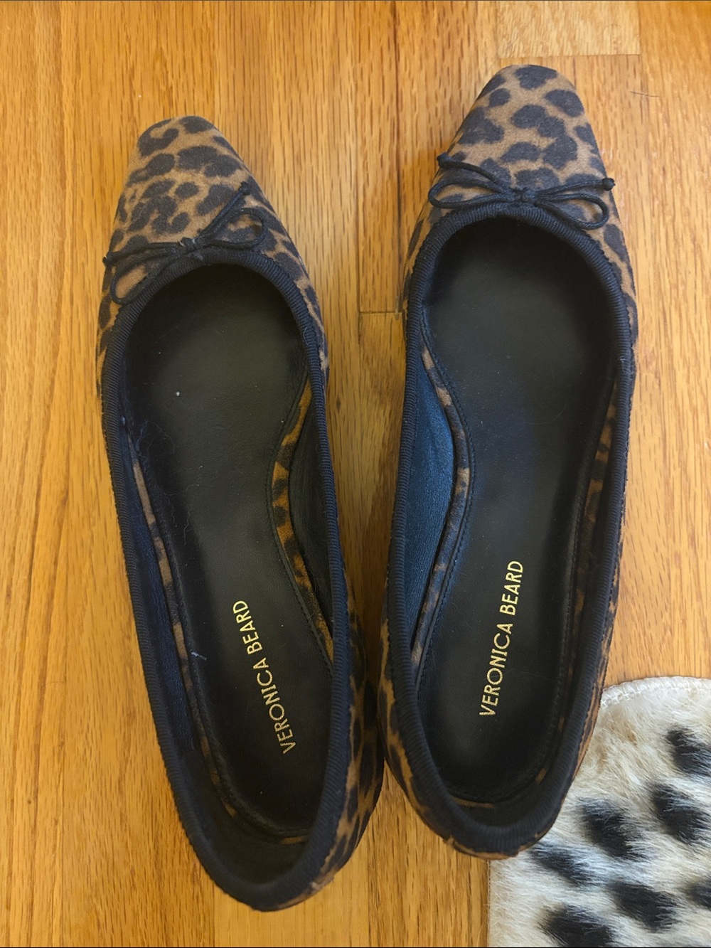 veronica beard leopard ballet flats